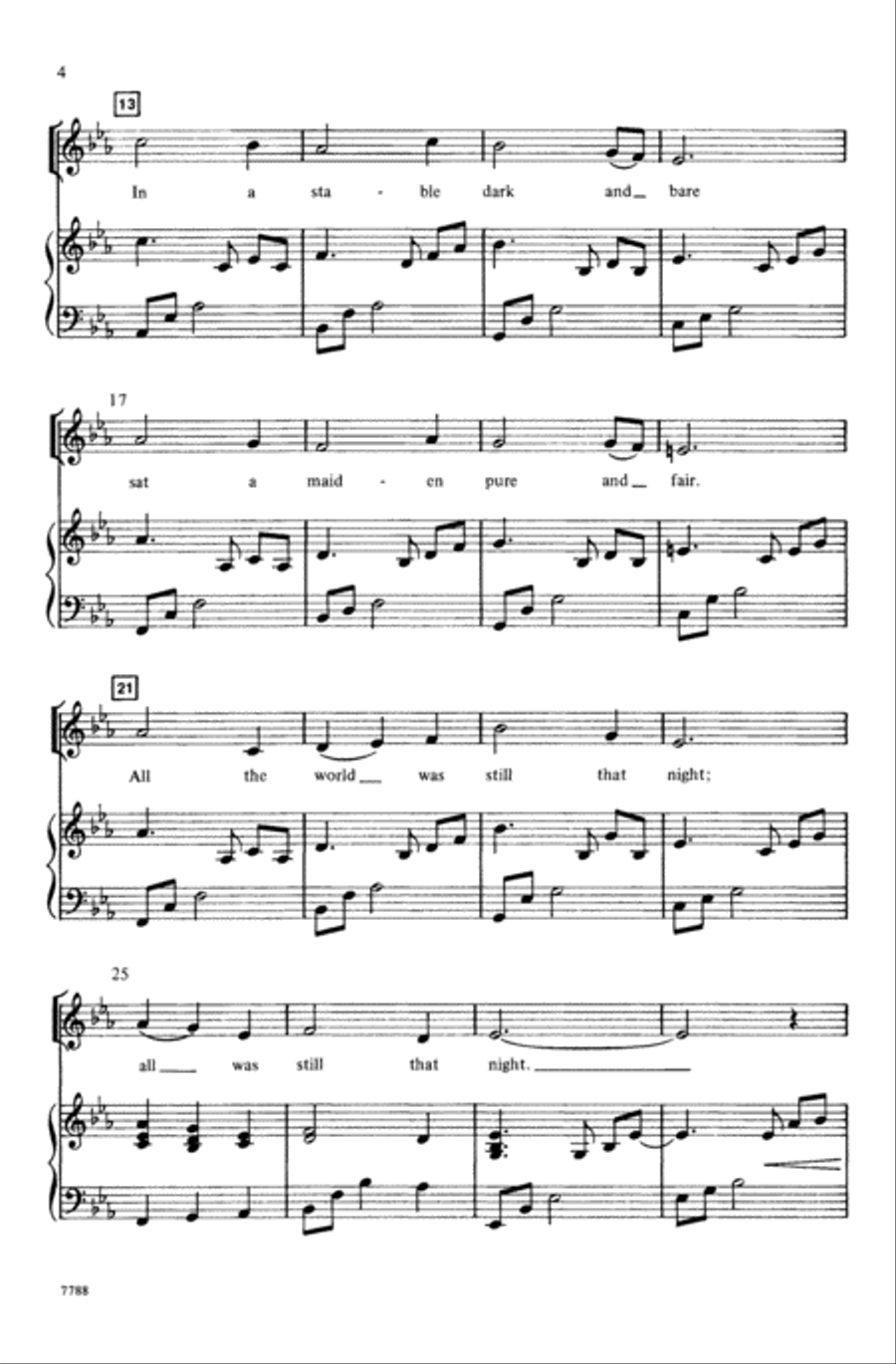 This Peaceful Night 4-Part scores gallery preview page 3