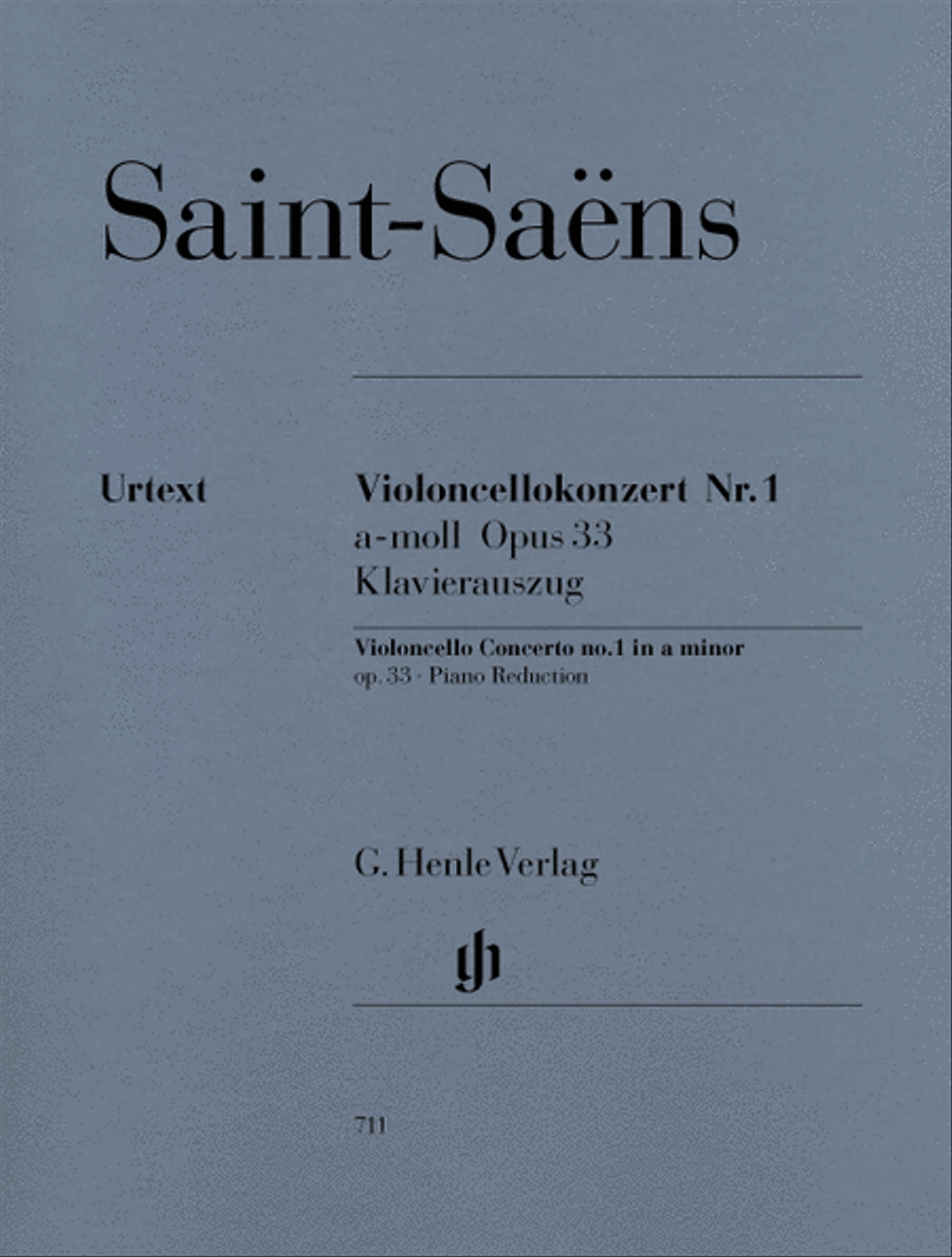 Concerto for Violoncello and Orchestra A Minor Op. 33, No. 1 Piano Accompaniment scores gallery preview page 1