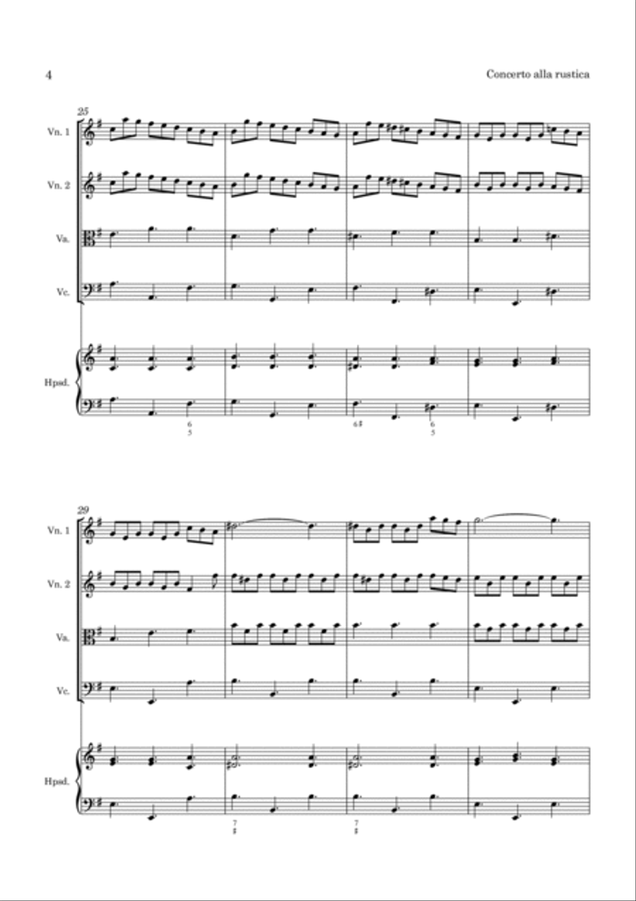 Vivaldi Concerto Alla Rustica RV 151 for String Orchestra String Orchestra scores gallery preview page 5