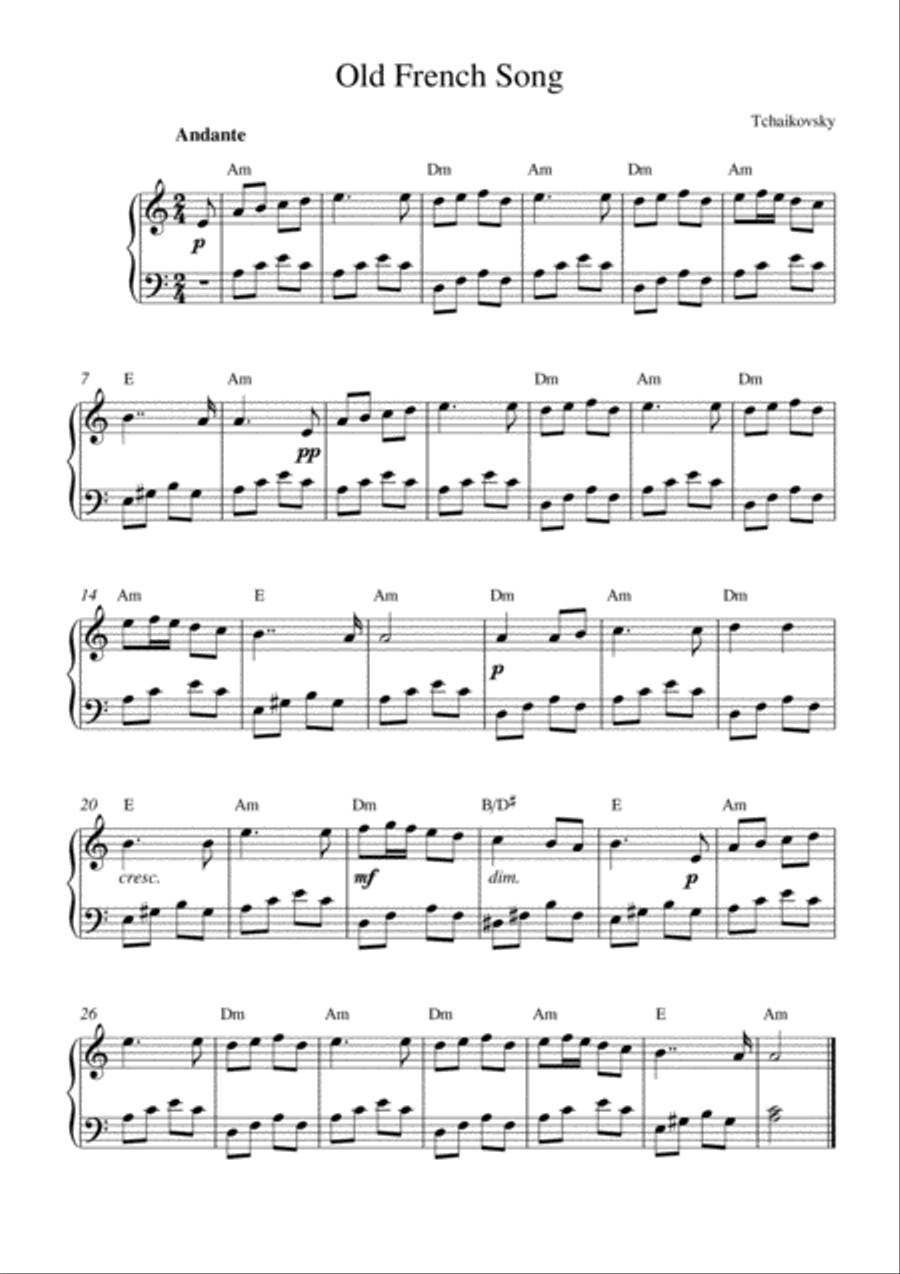 Old French Song Piano Method scores gallery preview page 1