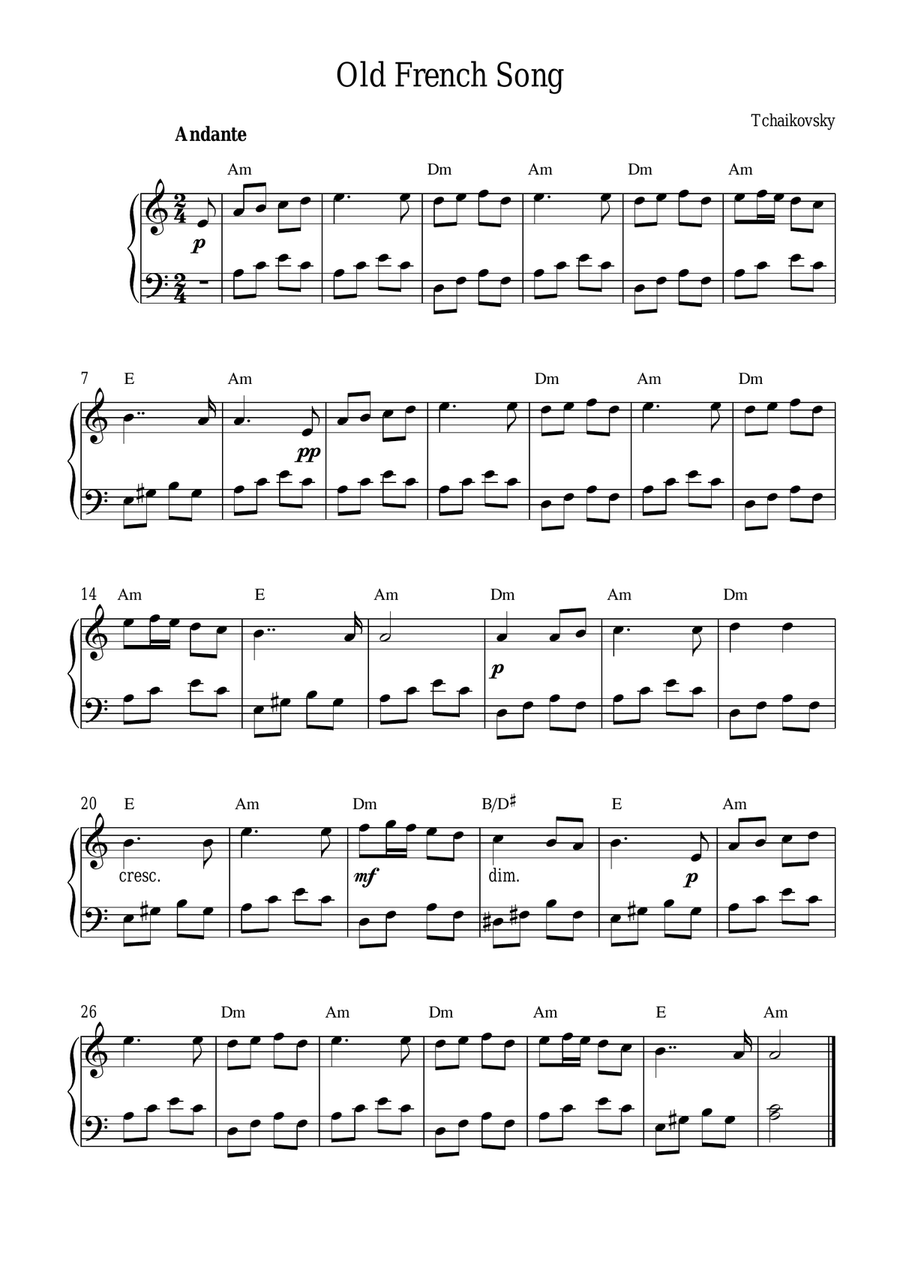 Old French Song