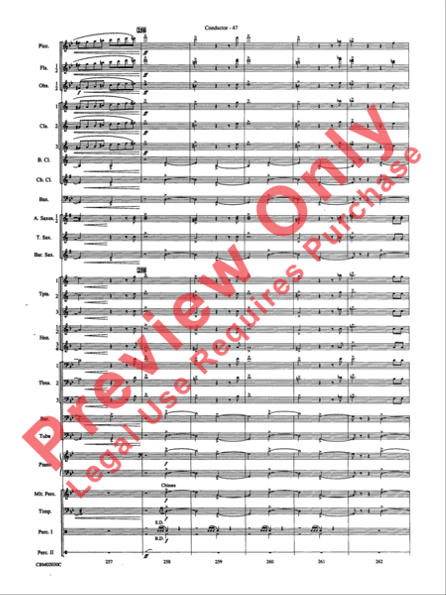 John Williams: Fantasy of Flight (Medley) Concert Band scores gallery preview page 50