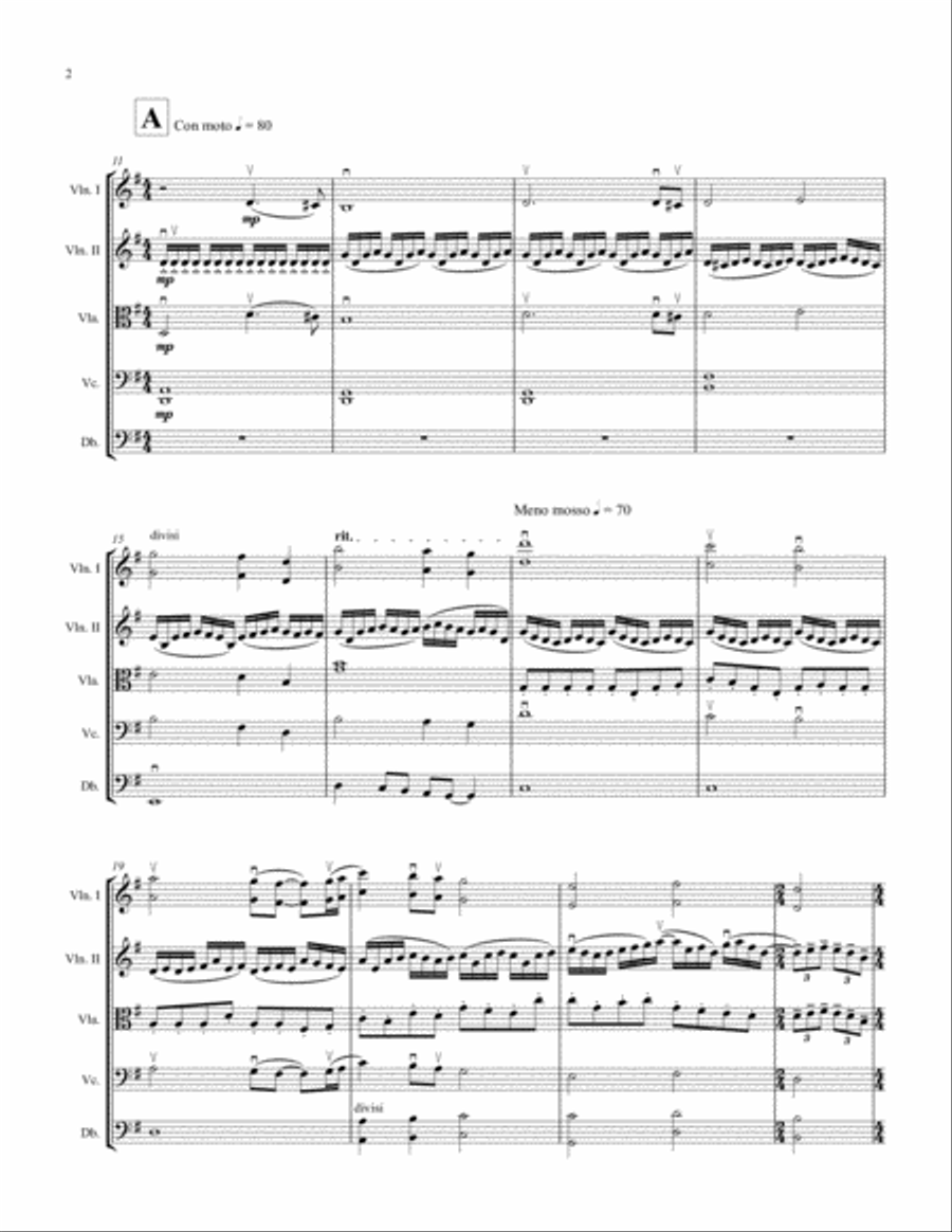 Elegy for String Orchestra String Orchestra scores gallery preview page 4