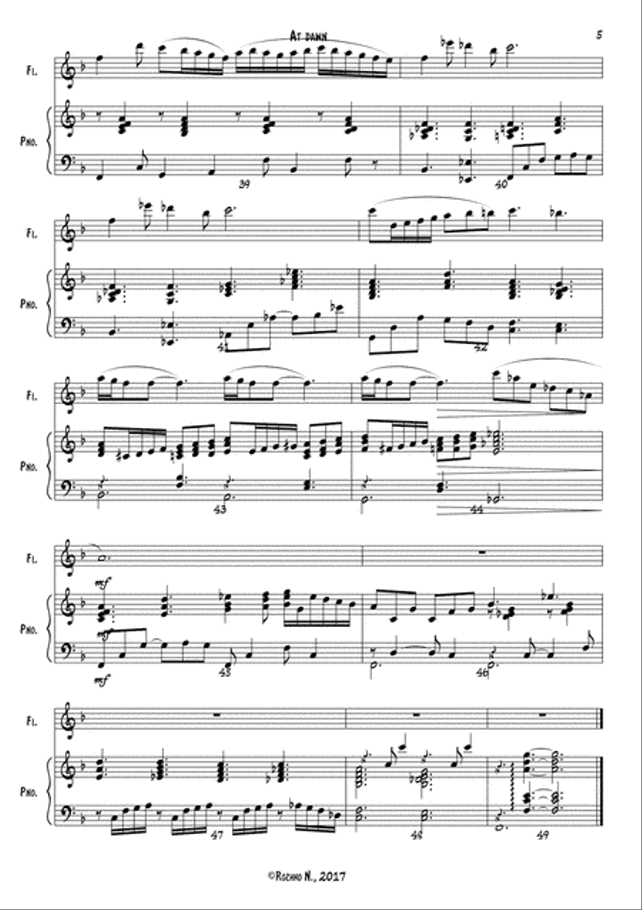 At Dawn At Dawn Flute Solo scores gallery preview page 6