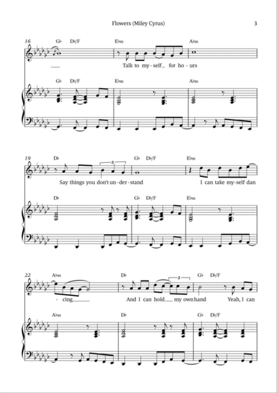 Flowers Voice scores gallery preview page 3