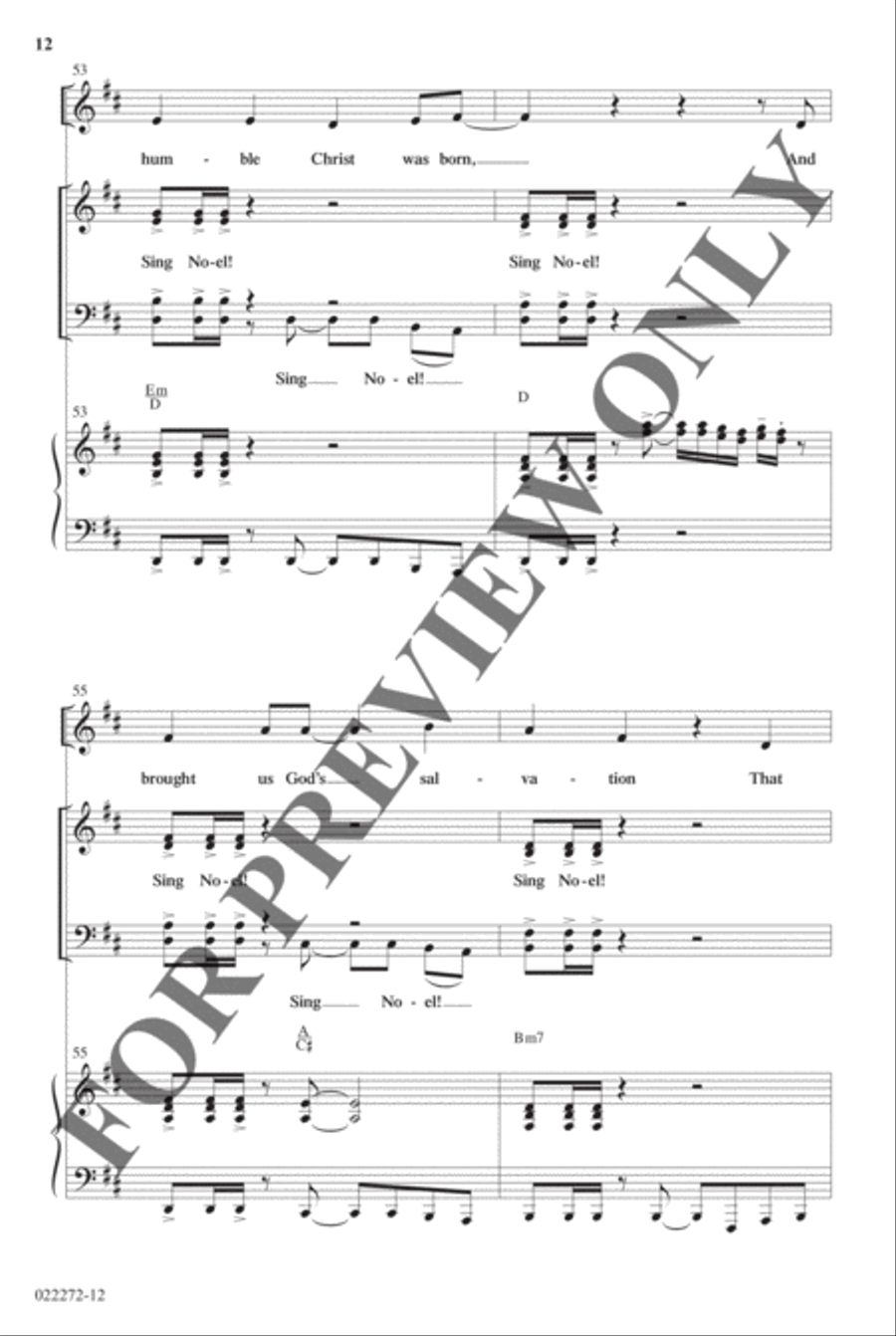 Best-Selling Christmas Anthem Pak Vol 1 - Anthem Preview Pak Hymn Anthems scores gallery preview page 13