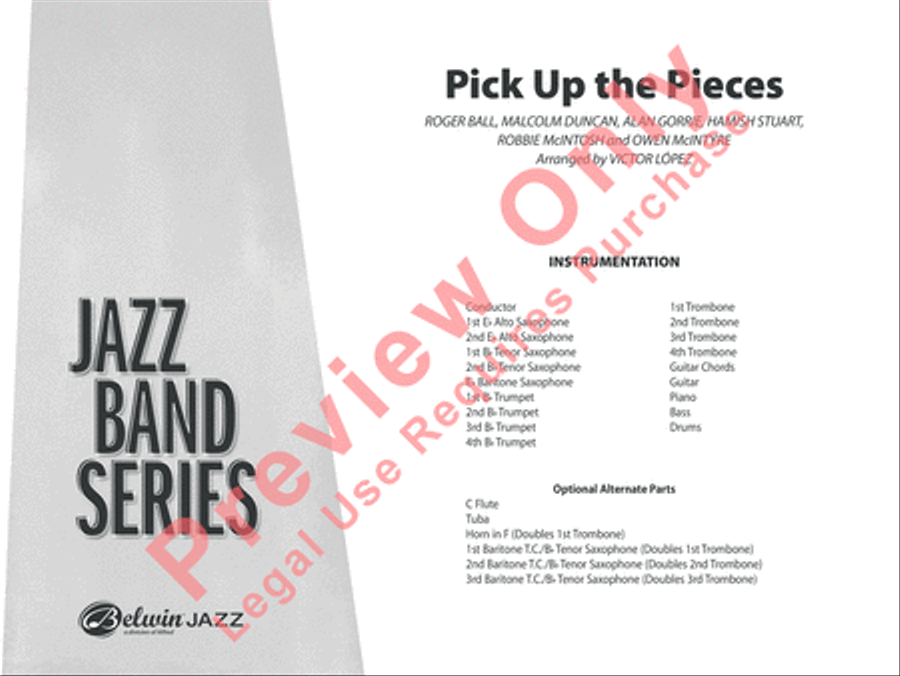 Pick Up the Pieces (score only) Jazz Ensemble scores gallery preview page 2