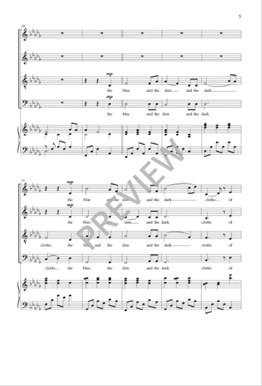 Under Your Feet Divisi scores gallery preview page 6