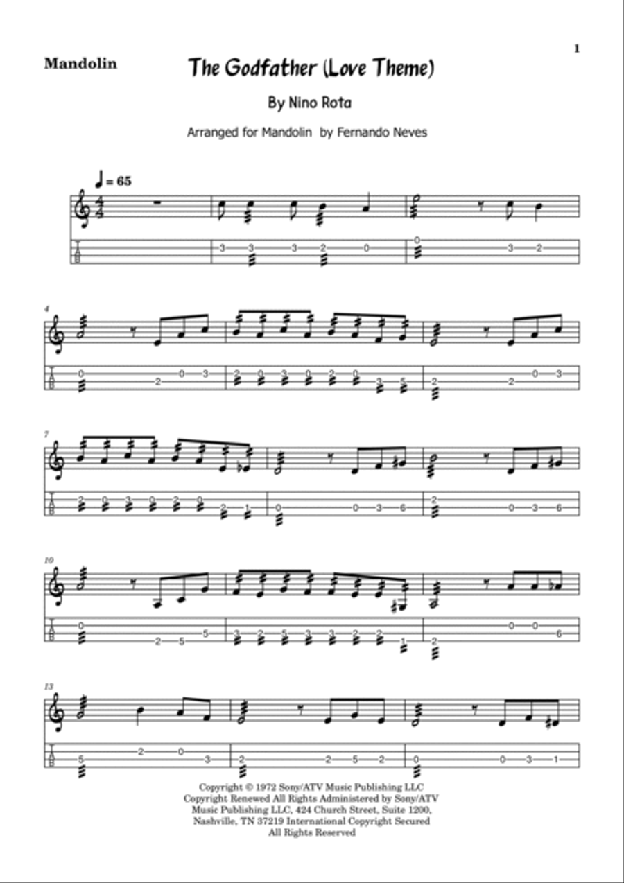The Godfather (love Theme) Chamber Music scores gallery preview page 3