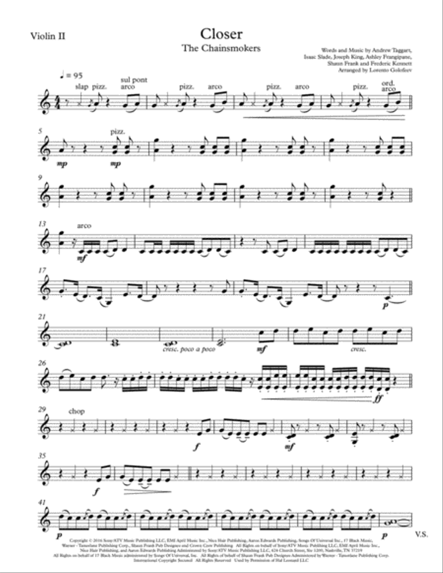 Closer String Quartet scores gallery preview page 3
