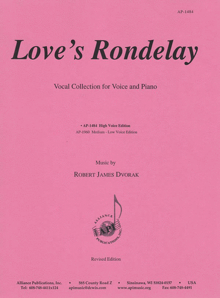 Love's Rondelay - H Voc Solos-pno