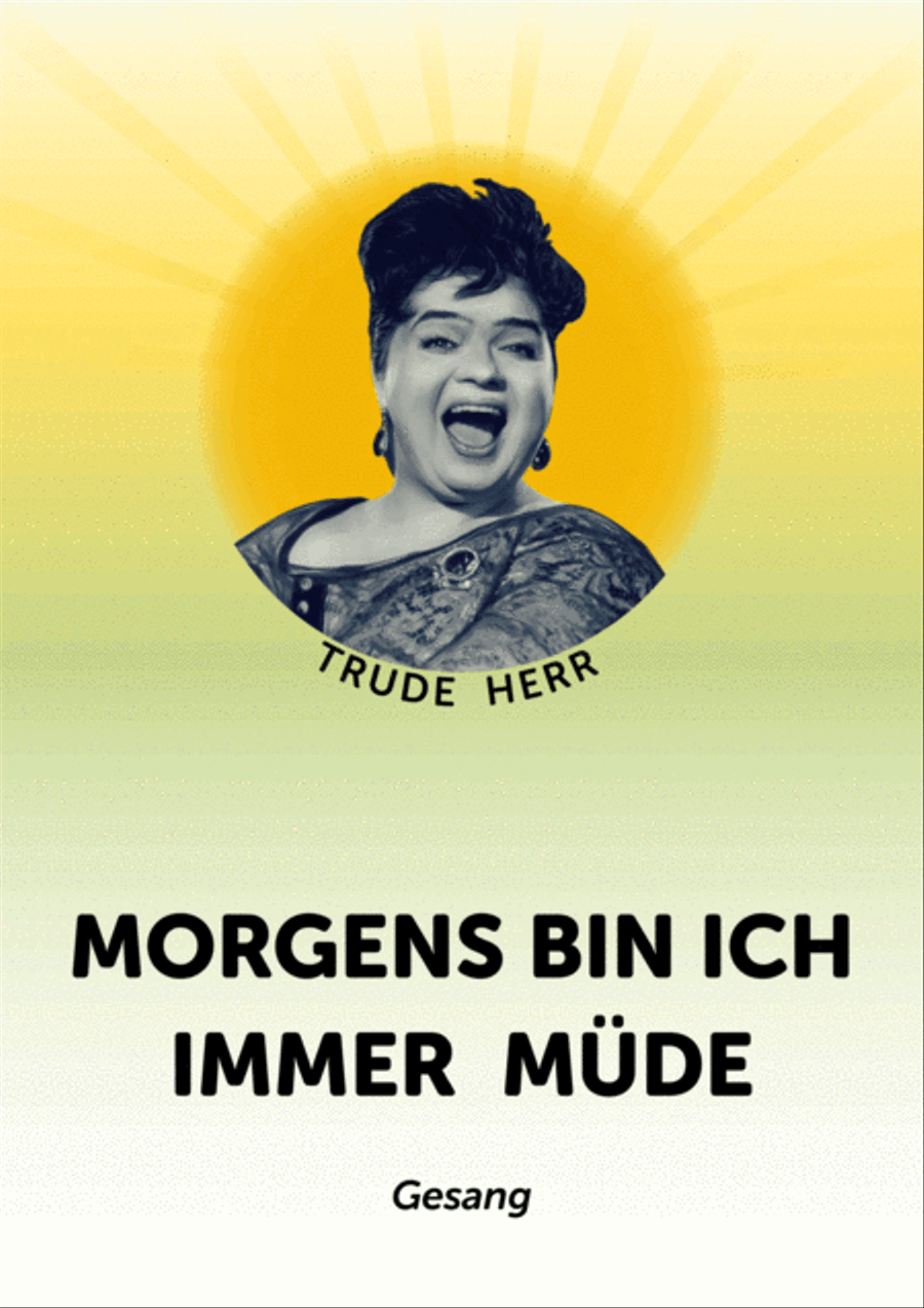 Morgens bin ich immer müde Score scores gallery preview page 1