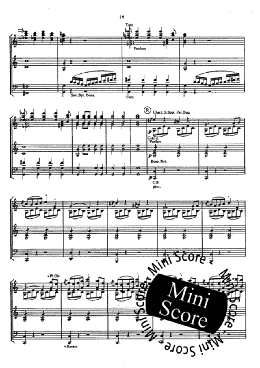 Overture en Ut Concert Band scores gallery preview page 17