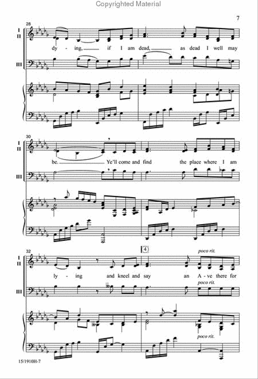 Danny Boy 3-Part scores gallery preview page 7