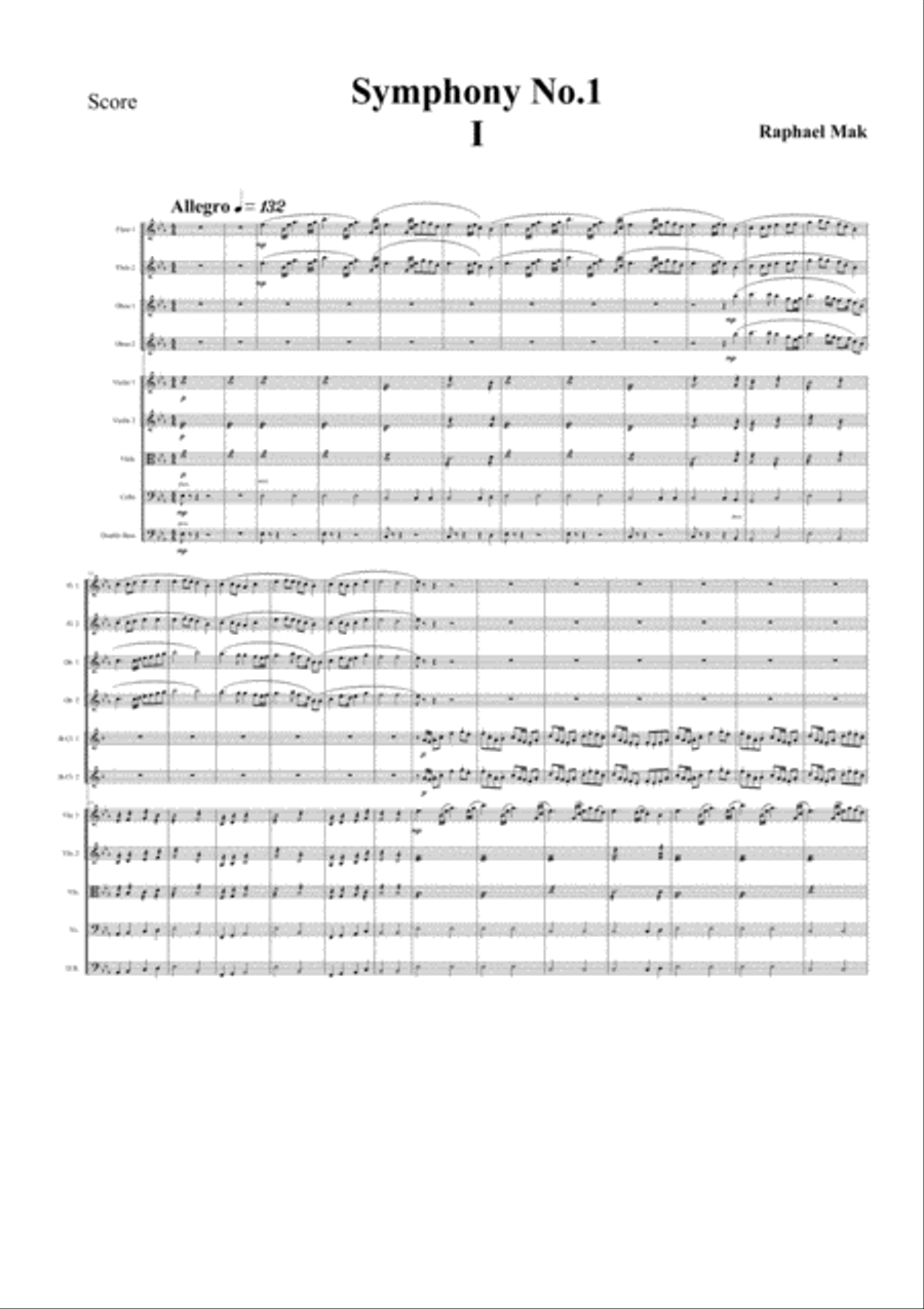 Symphony No. 1, op. 13 Full Orchestra scores gallery preview page 5