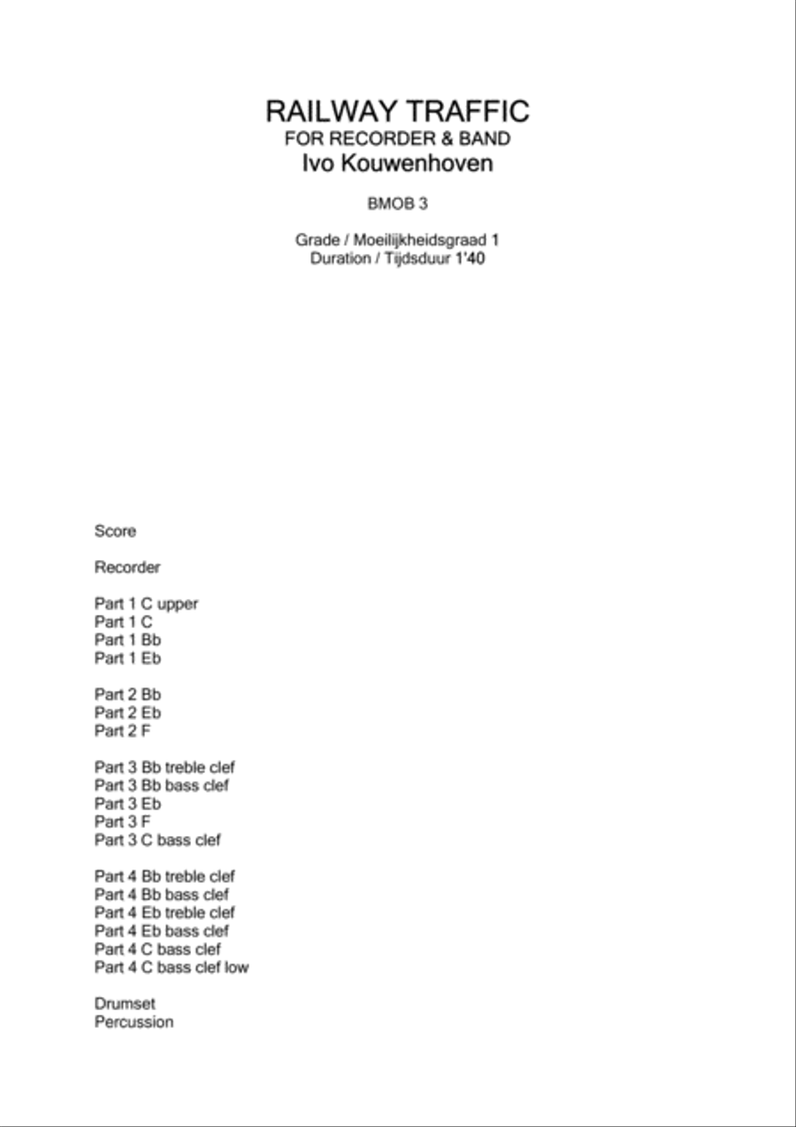 Railway Traffic Railway Traffic Fanfare Band scores gallery preview page 2