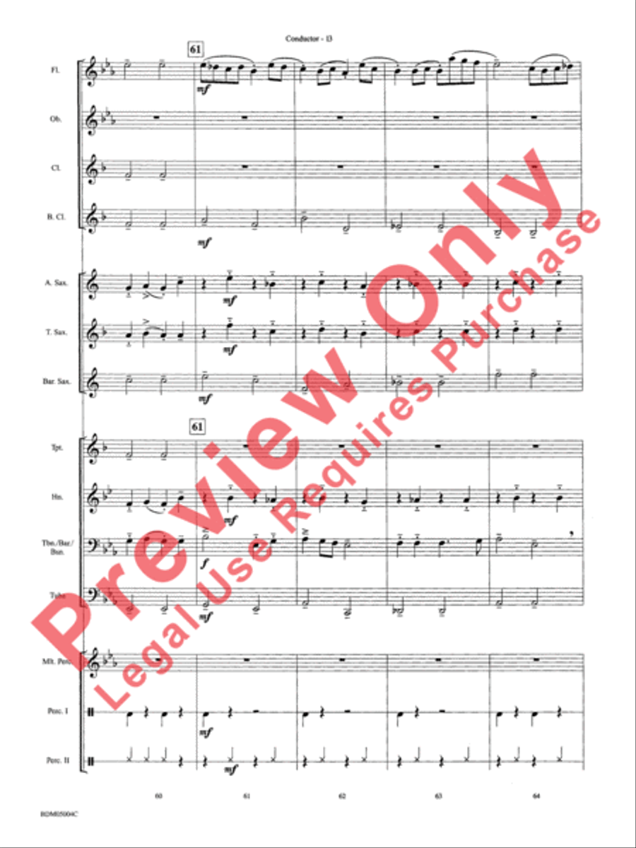 Russian Folk Dance Concert Band scores gallery preview page 15