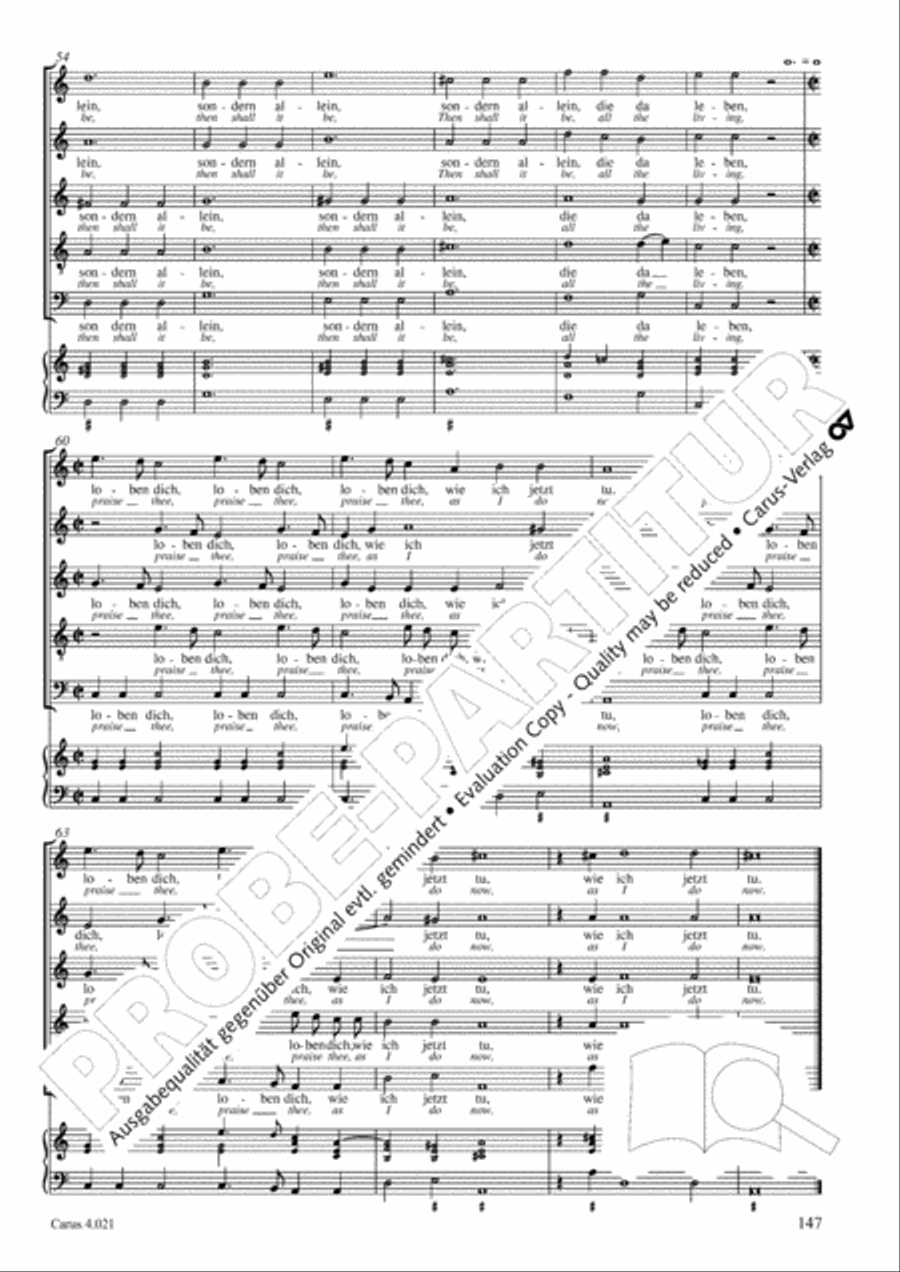 Schein: Israelsbrunnlein. Fontana d'Israel. Complete edition Choir scores gallery preview page 154