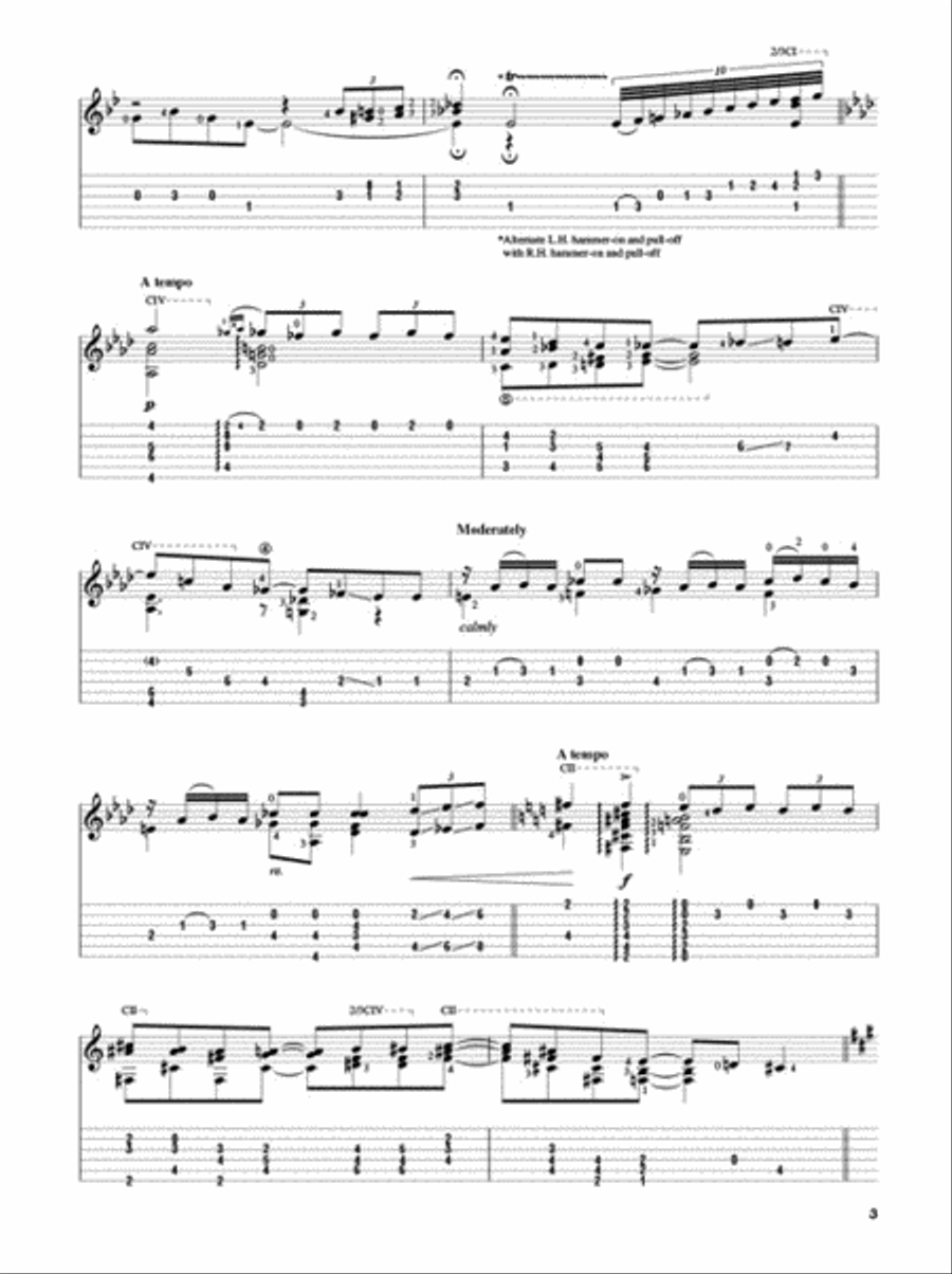 Rhapsody in Blue for Solo Classical Guitar Acoustic Guitar scores gallery preview page 3