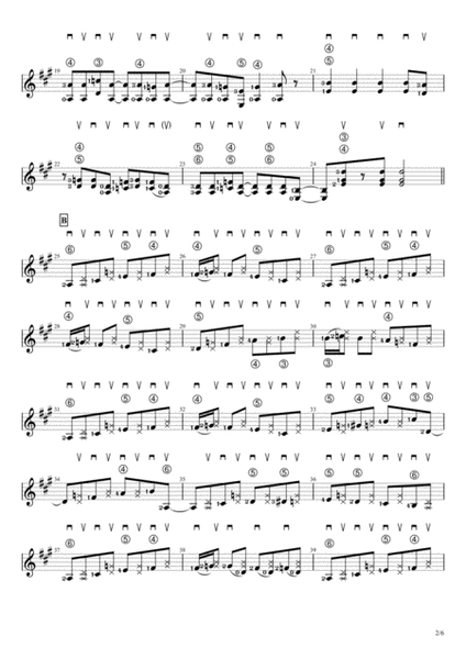 One Way Boogie (Solo Guitar Score) image number null