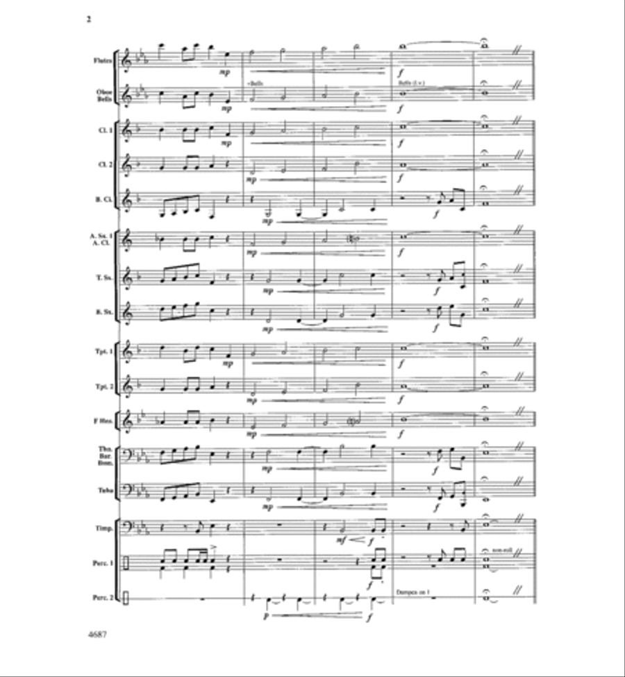 High Falls Overture Concert Band scores gallery preview page 3