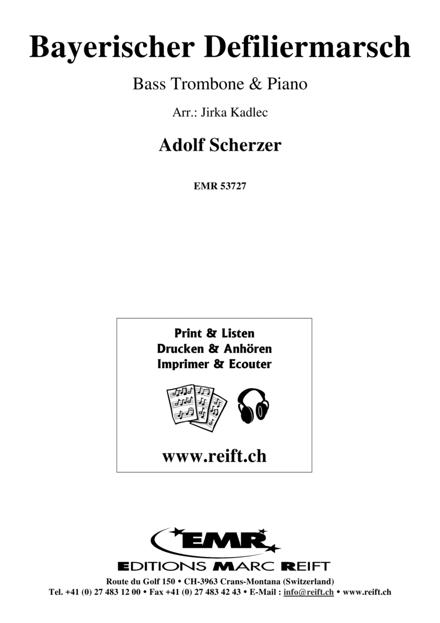Bayerischer Defiliermarsch Trombone scores gallery preview page 1