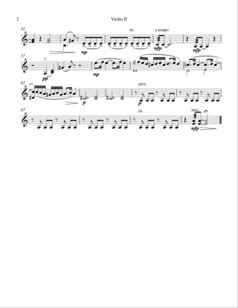 Sing Not To Me, O Lovely One String Quartet scores gallery preview page 4