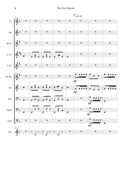 Vivaldi's Autumn 3rd Movement - Score Only image number null