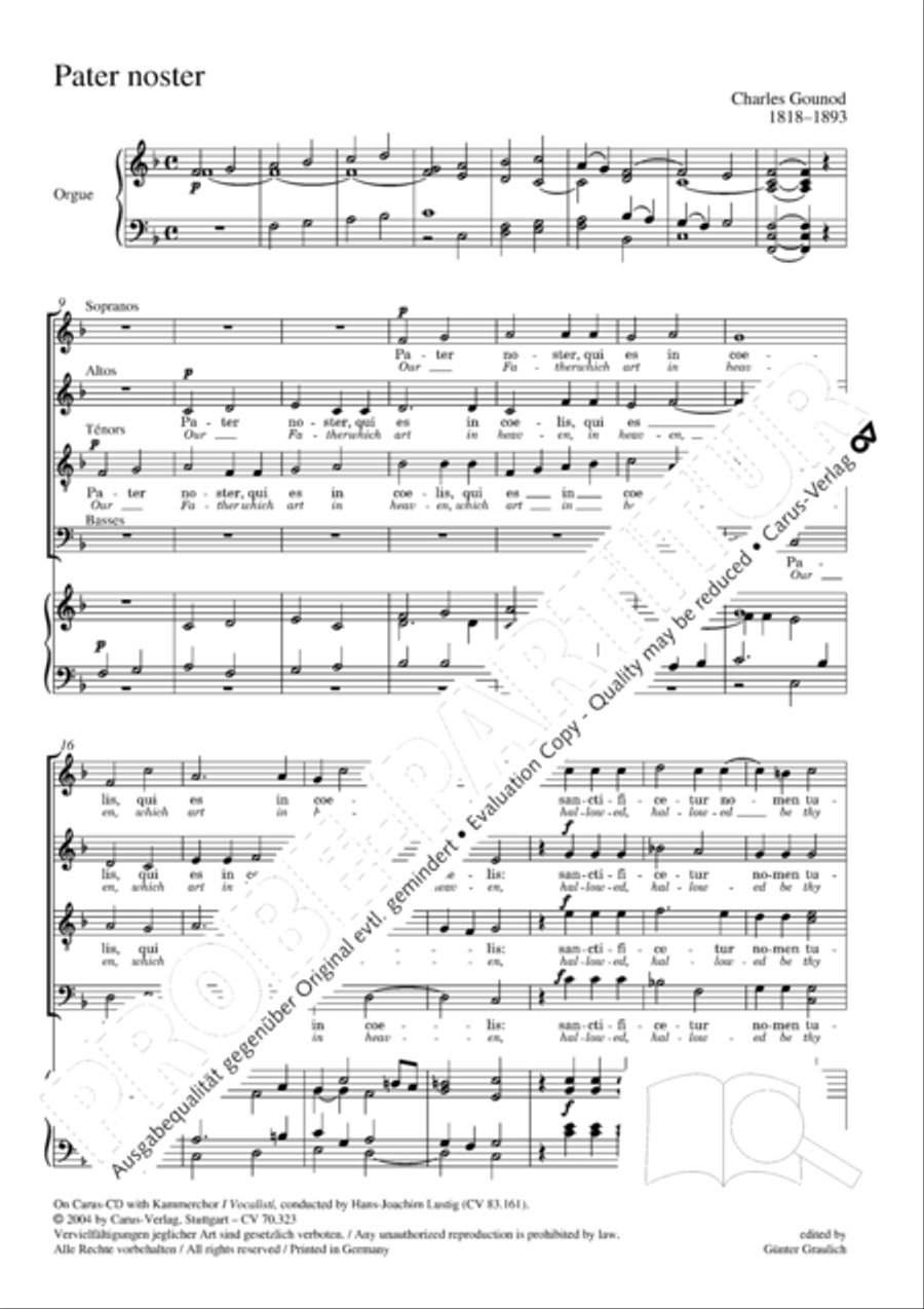 Pater noster Pater noster 4-Part scores gallery preview page 3