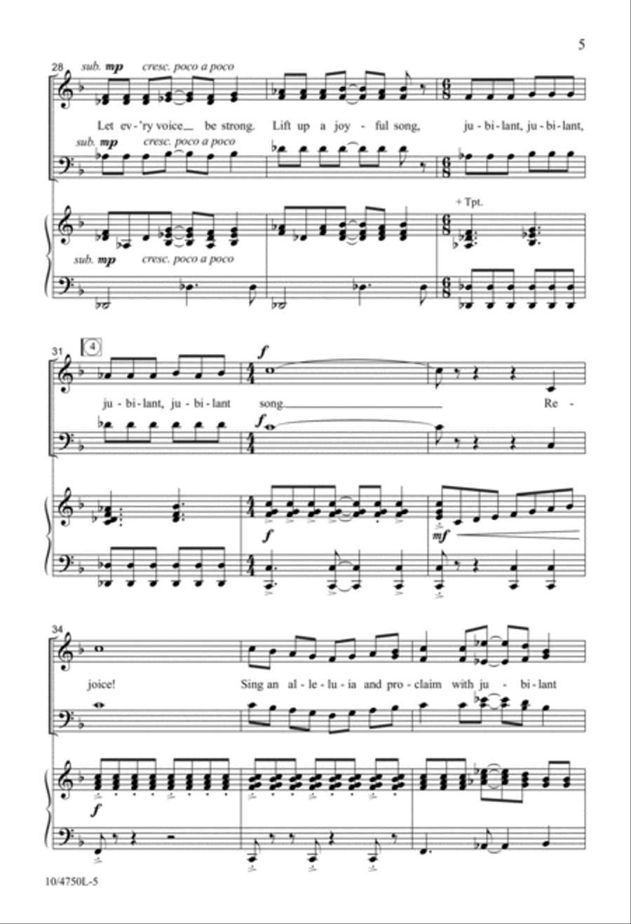 Christmas Fanfare 3-Part scores gallery preview page 5