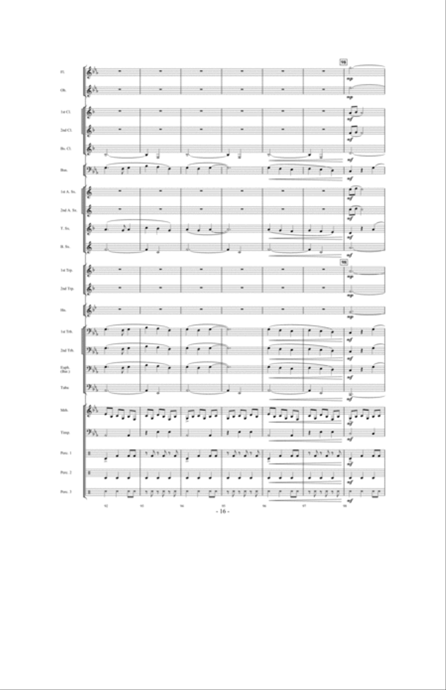 Invocation and African Dance Concert Band scores gallery preview page 15