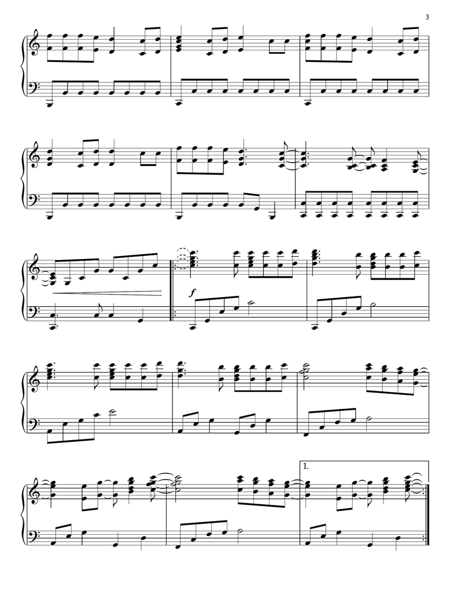Forever Reign Forever Reign Piano Solo scores gallery preview page 3