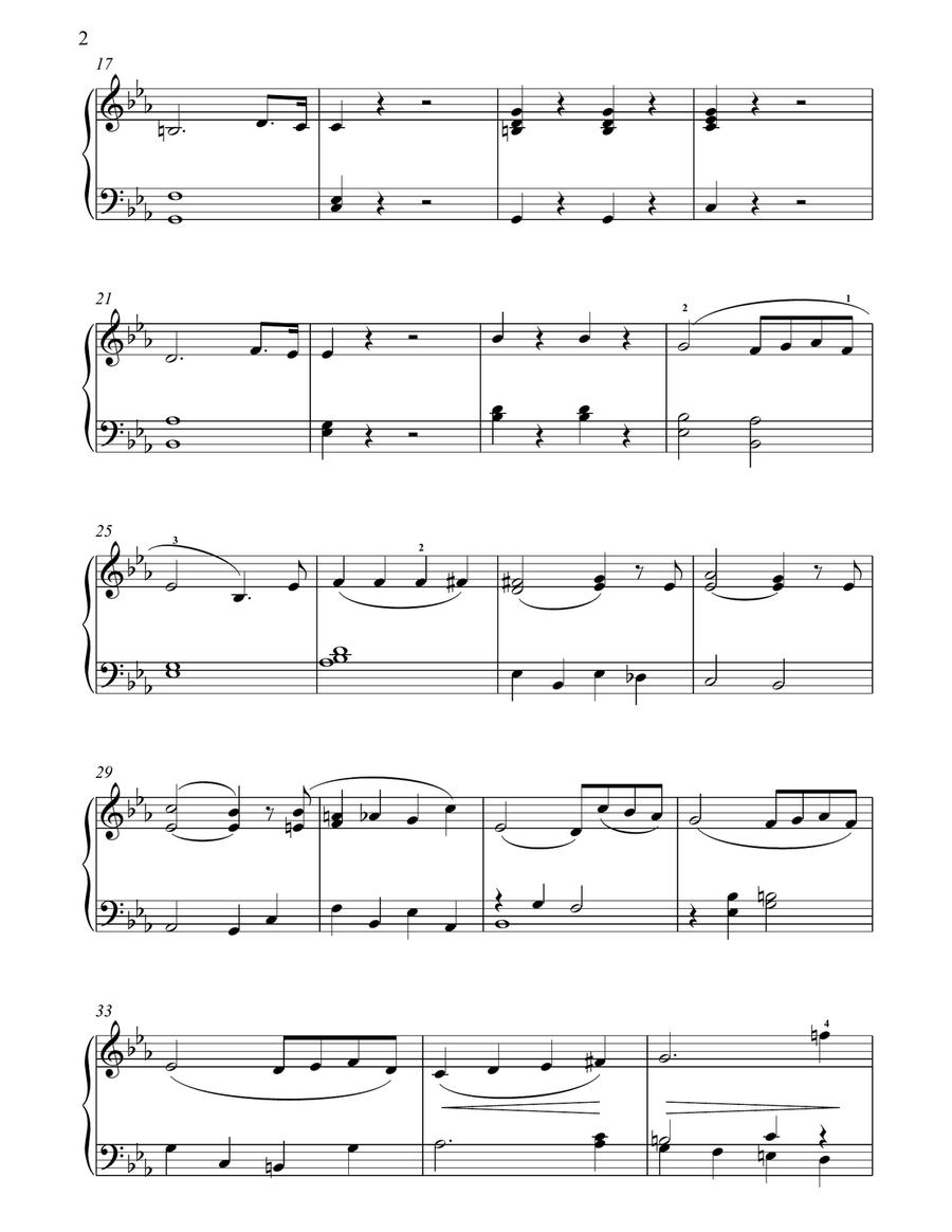 First Movement Themes from Symphony No.6 Piano Solo scores gallery preview page 2