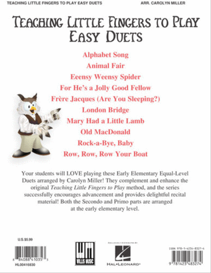 Teaching Little Fingers to Play Easy Duets Piano Method scores gallery preview page 7