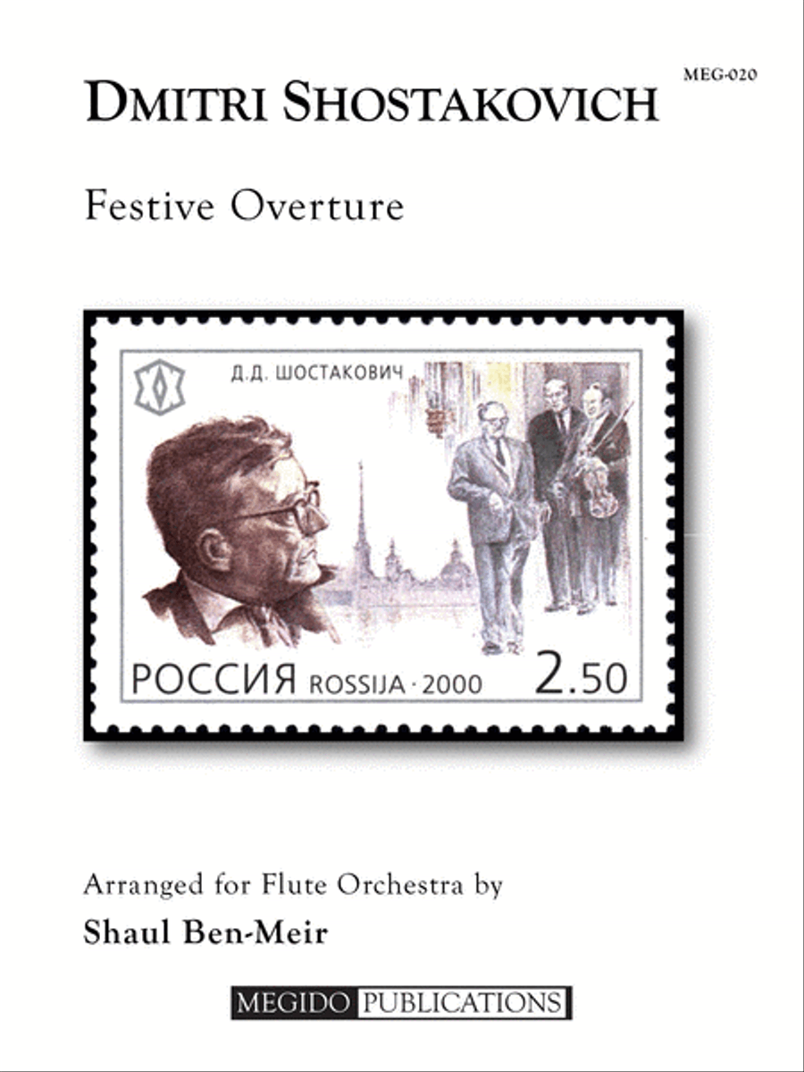 Festive Overture for Flute Orchestra Flute Choir scores gallery preview page 1