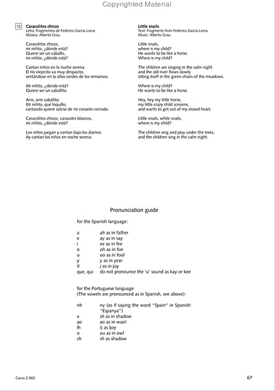 Makumbebe II. Latin American Choral Repertoire. Carmina mundi. Music + CD Choir scores gallery preview page 67