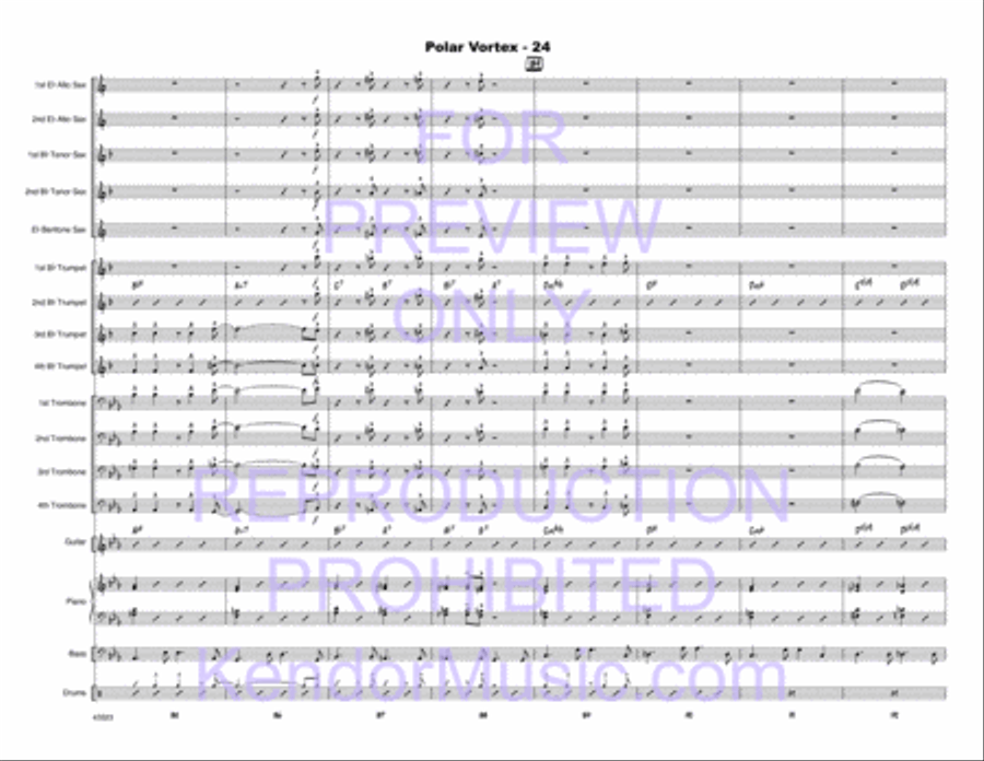 Polar Vortex Polar Vortex Jazz Ensemble scores gallery preview page 25