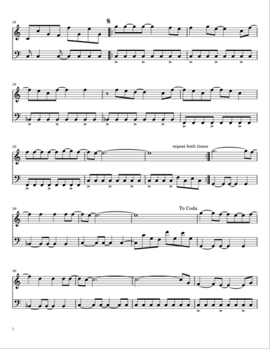 Sweet Child O' Mine Sweet Child O' Mine String Duet scores gallery preview page 2