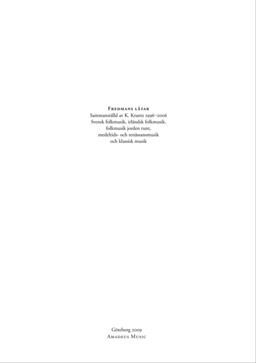 Fredmans låtar, 200+ folk tunes with guitar chords Easy Guitar scores gallery preview page 3
