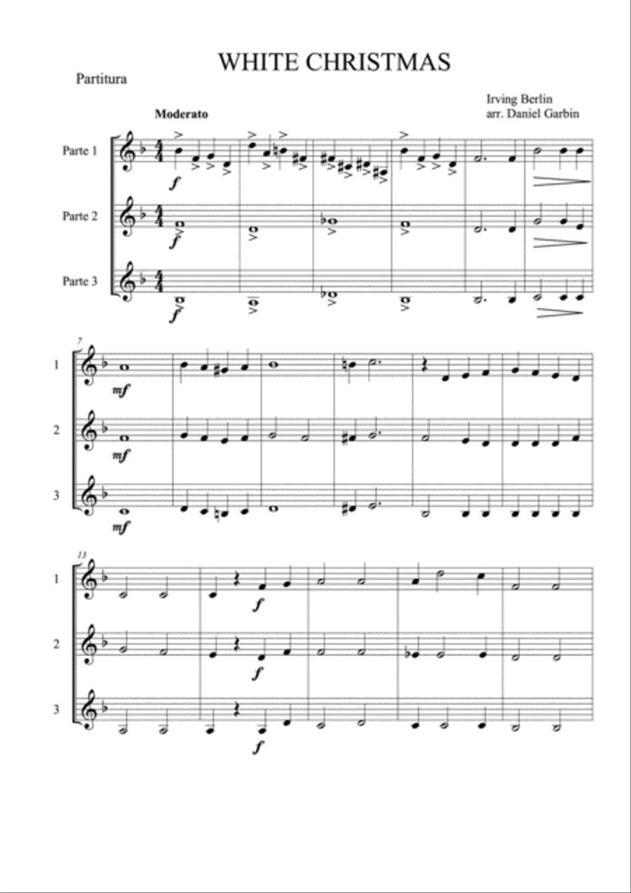 White Christmas - Score Only Small Ensemble scores gallery preview page 2