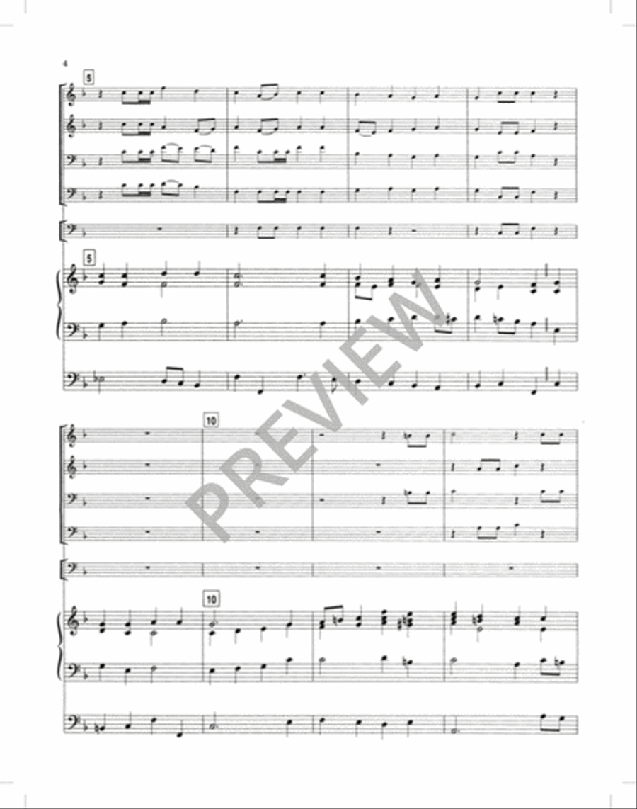 Festival Hymns for Organ, Brass, and Timpani - Volume 4, General Trombone scores gallery preview page 7