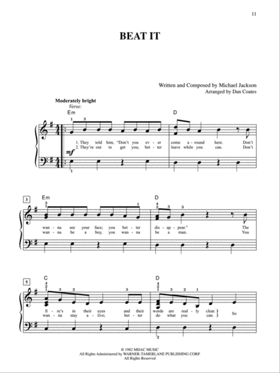 Top 50 Classic Rock Hits Top 50 Classic Rock Hits Easy Piano scores gallery preview page 5
