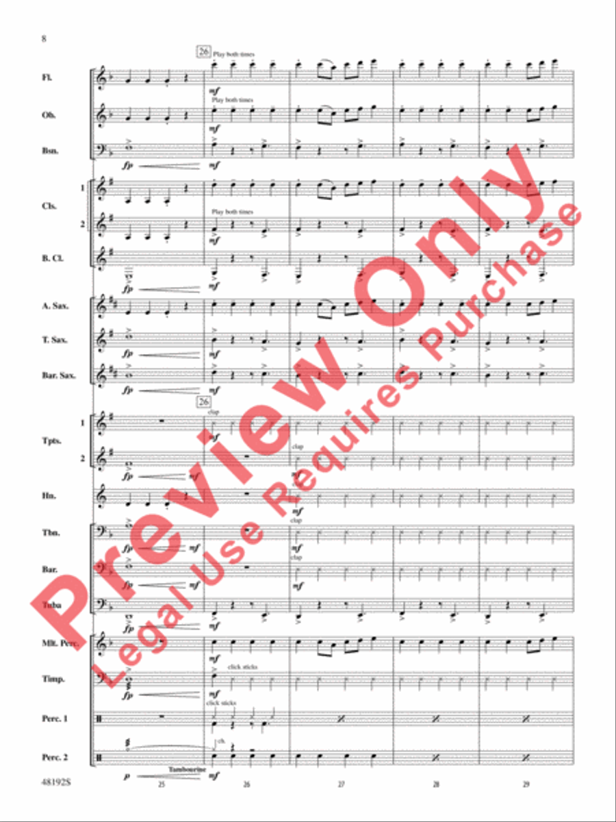 If I Can't Have You If I Can't Have You Concert Band scores gallery preview page 9