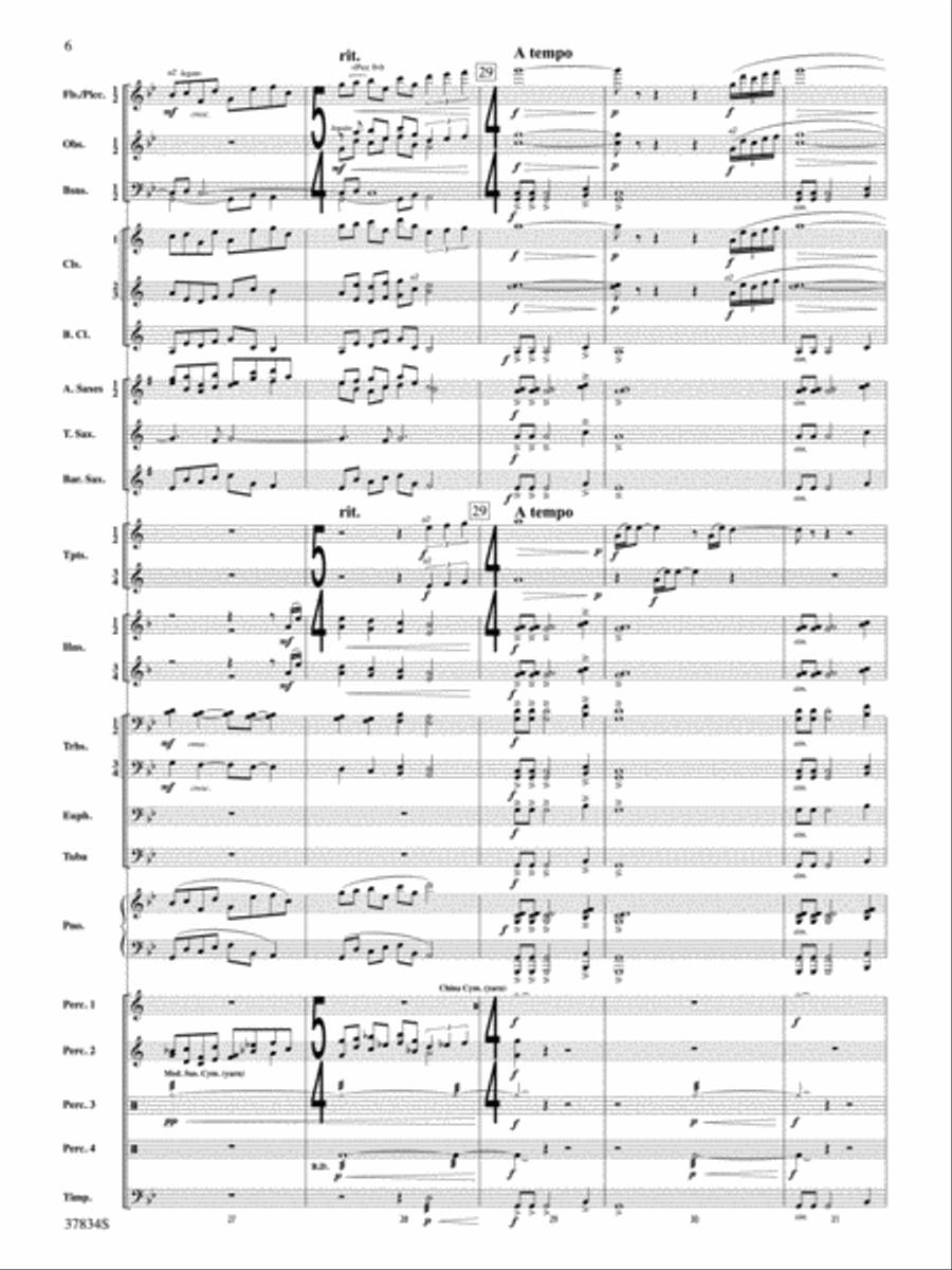 Poor Wayfaring Stranger: Score Concert Band scores gallery preview page 6