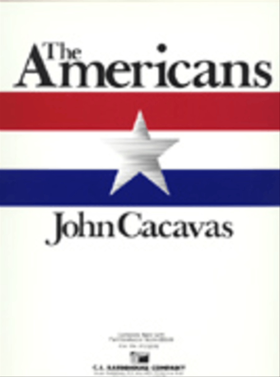 The Americans Concert Band scores gallery preview page 1