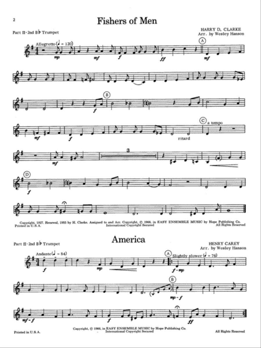 Easy Ensemble Music Trumpet scores gallery preview page 3