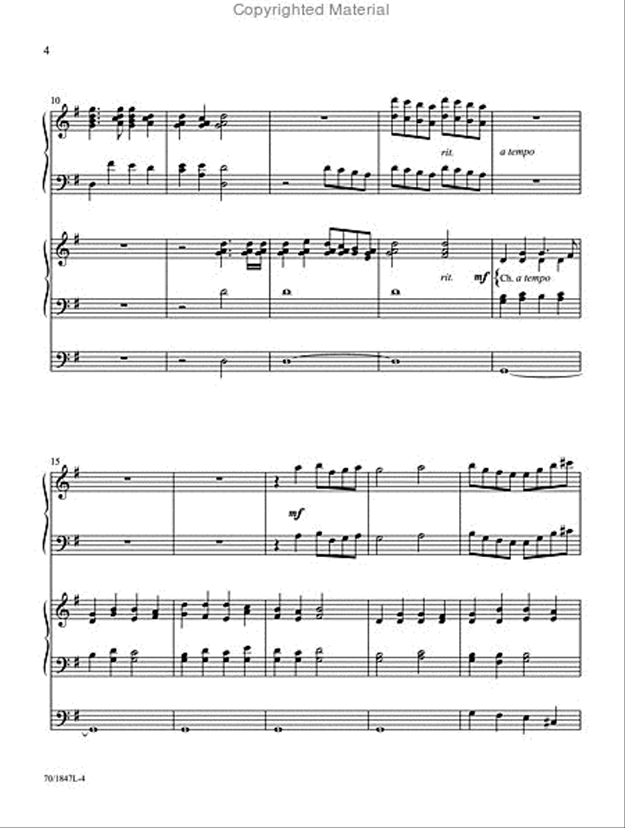 Glory to the Newborn King! Organ scores gallery preview page 3