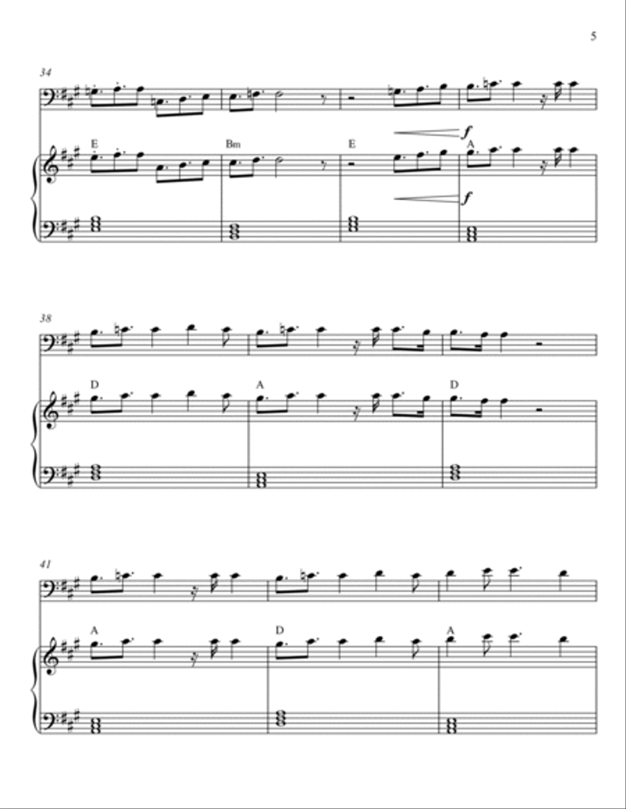 Dancing Queen String Duet scores gallery preview page 5
