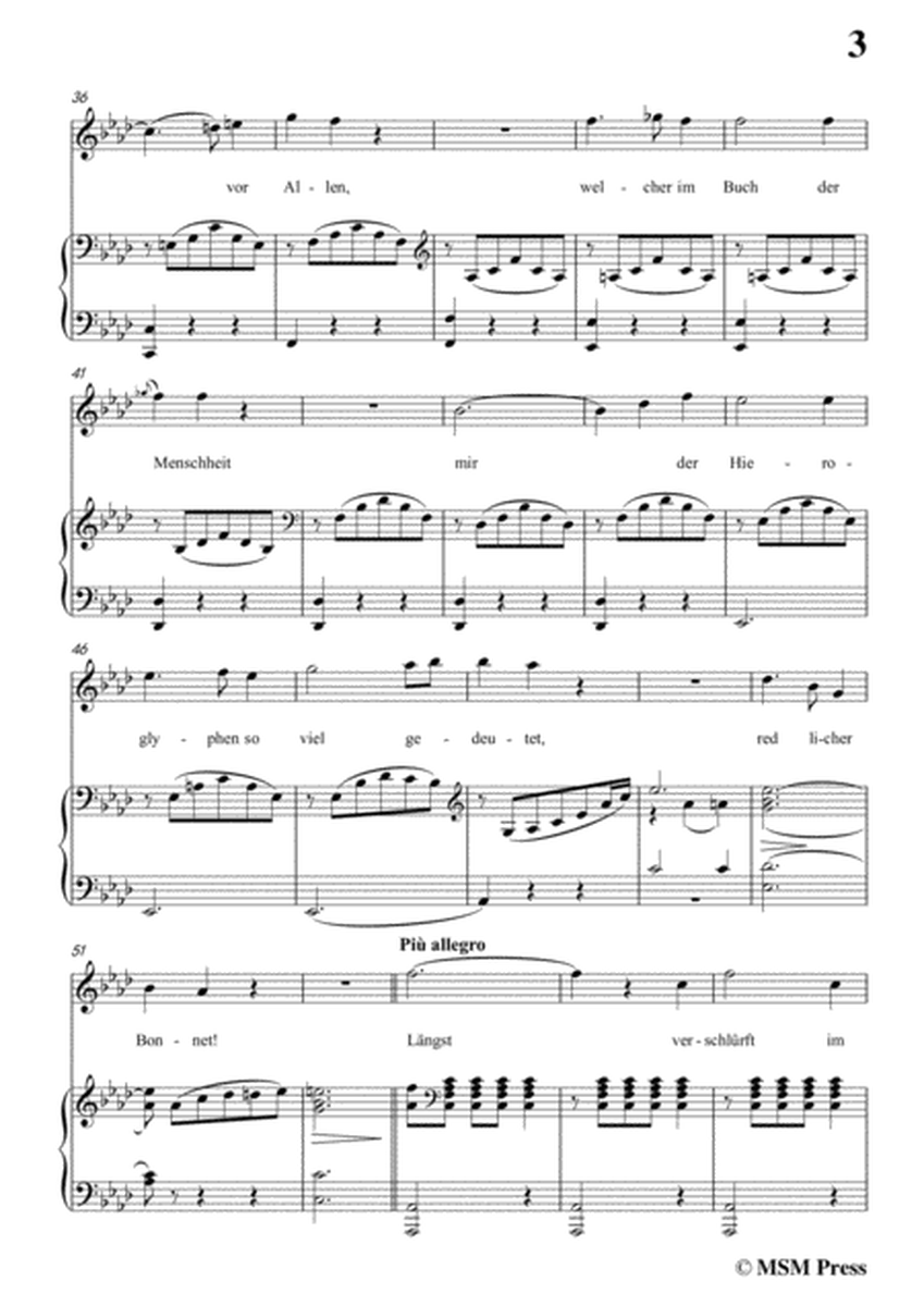 Schubert-Die Schatten,in A flat Major,for Voice&Piano image number null