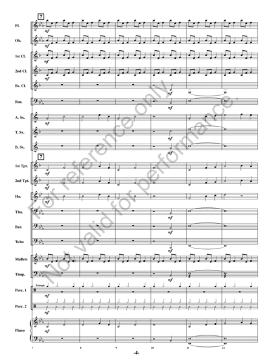 Chanson de Noel Chanson de Noel Concert Band scores gallery preview page 3